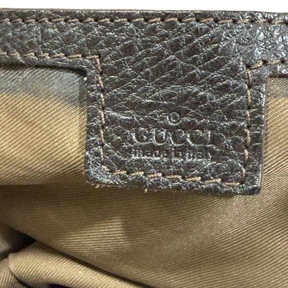 GUCCI GG Supreme Canvas Extra Large Tote Vintage Leather Trim Italy - Picture 9 of 13